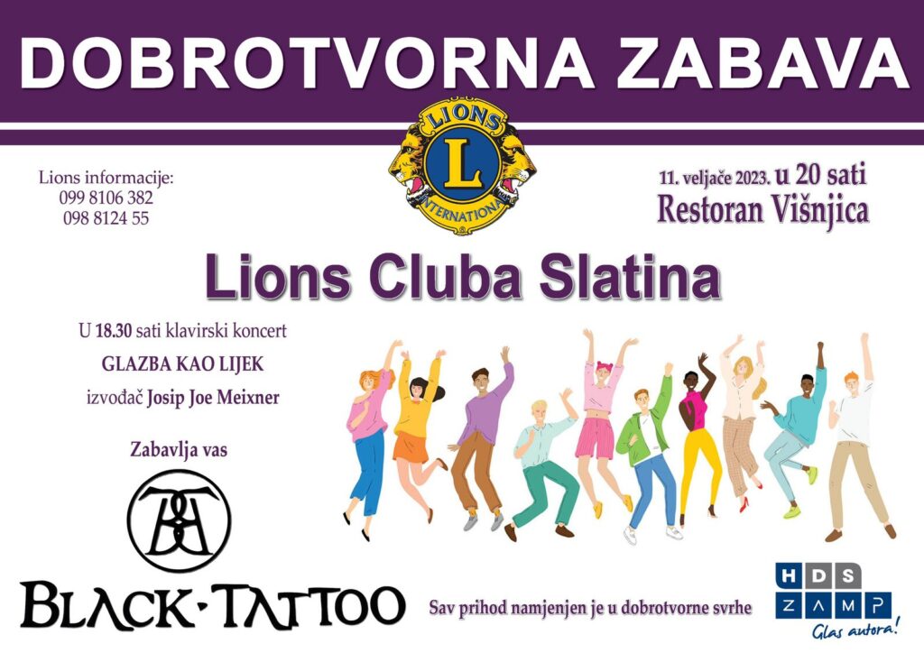 Dobrotvorna zabava Lions Cluba Slatina
